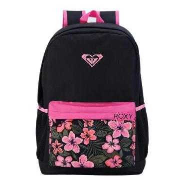 Imagem de Mochila Roxy 17 Esportiva POP 01 21L Preto Estampado, Preto, Único