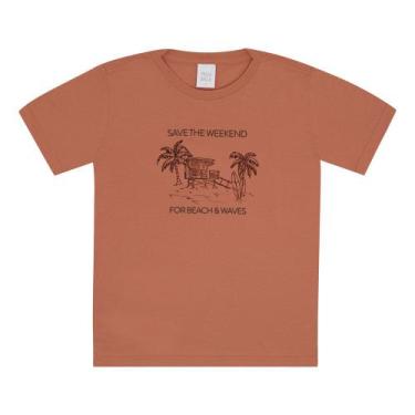 Imagem de Camiseta Infantil Menino - Laranja - 52359-1086 - Pulla Bulla, 6, Lara