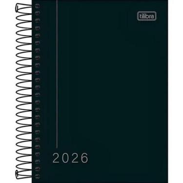 Imagem de Agenda Tilibra Pepper Espiral Preta M4 2026