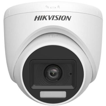 Imagem de Camera Infra 2.0M Hikvision 2,8MM 20M DS-2CE76D0T-LPFS Dome com Audio