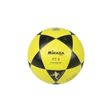 Imagem de Bola Mikasa Oficial de Futevôlei FT-5 - Amarela e Preta, Preto, Amarel