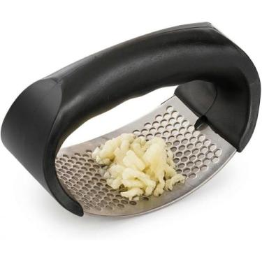 Imagem de Amassador de Alho Inox Ergonômico  Triturador Manual - Top Mix
