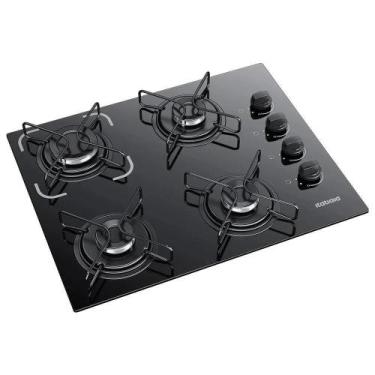 Imagem de Cooktop a Gás Itatiaia Essencial 4 Bocas Vidro Temperado Preto Bivolt,