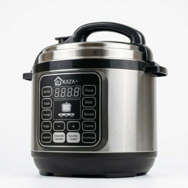 Imagem de Panela de Pressão Elétrica 5L Inox 110V ou 220V 1000W 9 Funções Digita