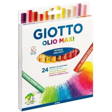 Imagem de Giz Pastel Oleoso Maxi 24 Cores 1 ed - Giotto