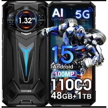 Imagem de Smartphone Doogee S200 Ultra 5G 64gb Ram 12+52gb Boost 1TB Preto, 1TB,