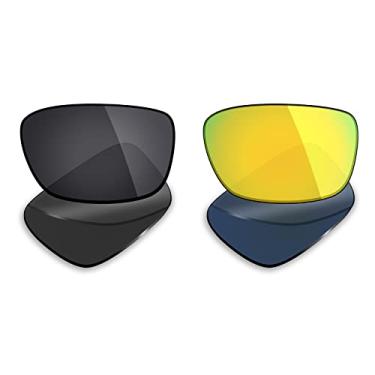 Imagem de 2 pares de lentes polarizadas de substituição da Mryok para óculos de sol Oakley Drop Point – Opções