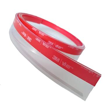 Imagem de Veda Porta Residencial Para Porta/Portão Garagem (4,5 metros - Transparente) Contra Insetos Poeira Água Sujeira