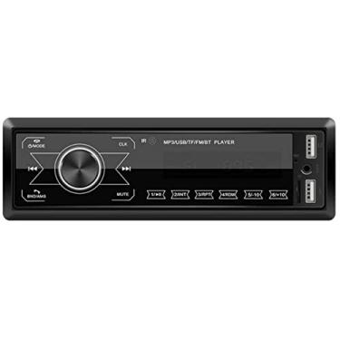 Imagem de Rádio do carro Bluetooth, chamadas mãos-livres estéreo do carro, receptor de rádio FM de áudio do carro embutido duplo USB, Bluetooth 4.0, FM, AUX e TF Slot para cartão