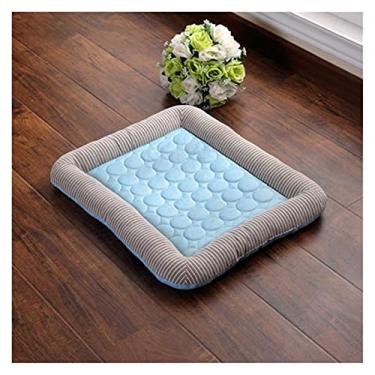 Imagem de jinyi2016SHOP Almofada para cães e gatos, respirável, antiderrapante, para primavera, verão, para cães, filhotes, tapete de seda gelada para carro, sofá, gatos, cães, ninho, canil, cama para animais de estimação
