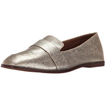 Imagem de Kenneth Cole Mocassim masculino Glide Slide inspirado em moda masculina com bico quadrado cabedal de couro sem cadarço, Ouro macio, 42