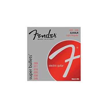 Imagem de Fender Super Bullet® Strings, Aço Revestido de Níquel, Ponta de Bala, 3250LR, Gauges .009-.046, (6) para Guitarra, Baixo, Violão, Ukulele
