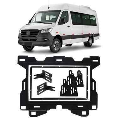 Imagem de Moldura de Painel 2 Din 7" Polegadas Mercedes Benz Sprinter 2020 Em Diante
