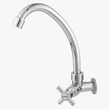 Imagem de Torneira Cozinha Imperatriz Parede Higo Abs Cromado 2060 C31 Bica Alta 1/4 Vt