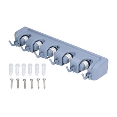 Imagem de Suporte de esfregão e vassoura, organizador de ferramentas de jardim de montagem em parede, suporte de esfregão, material de limpeza doméstica, organizações, rack de armazenamento para(Tipo B)