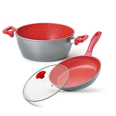 Imagem de Panelas Polishop Sauté - Family com Tampa Ichef 24cm Vermelha | Polishop
