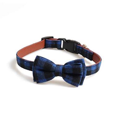 Imagem de HIOD Coleira para cachorro Natal macia e confortável para carros pequenos ou grandes, azul, 2 * 30-45 cm