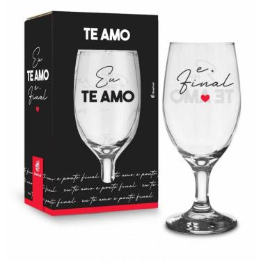 Imagem de Taça Windsor 330Ml Na Caixa - Te Amo E Ponto Final Presente