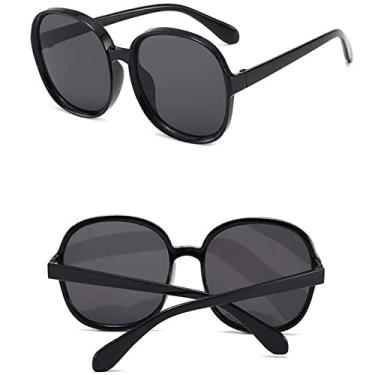 Imagem de Óculos de sol femininos vintage de tamanho grande armação redonda de luxo designer óculos femininos óculos de sol grandes, 1, china