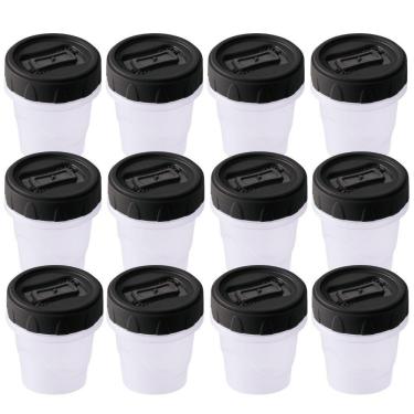 Imagem de Kit 12 porta temperos/condimentos rosca 65ml Plasutil