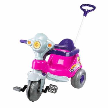 Imagem de Triciclo Infantil - Passeio e Pedal - Velocita - Rosa - Calesita