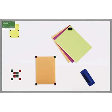 Imagem de Quadro Branco Magnético, Souza, 120x90 cm, Moldura Alumínio