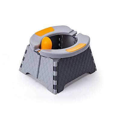 Imagem de Tingpai Assento higiênico dobrável inf l pa viagem Assento higiênico penico pa bebê com proteção cont respingos 30 sacolas plásticas Bolsa de zenamento Assento de treinamento penico portátil