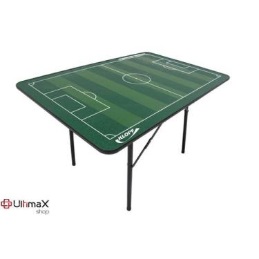 MESA FUTEBOL DE BOTAO EM MDF COMPLETA 62X44CM CAMPO DEDOBOL PETELECO  BRINQUEDO PORTATIL