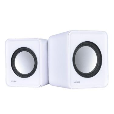 Imagem de Caixa De Som 2.0 Usb 5v 2x 1w Branca - Vs-01b