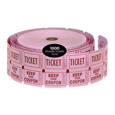Imagem de Raffle Ticket: Double Roll of 1000 Tickets (Pink)