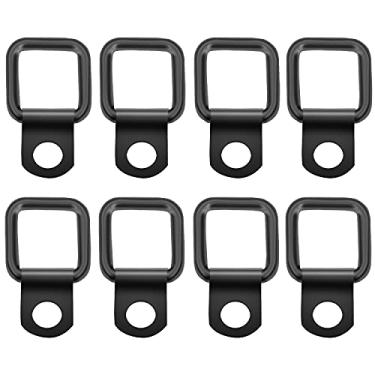 Imagem de MOEBULB Anéis D de amarração 8 peças/conjunto preto compatível com Jeep Wrangler Trunk & Cargo Net Cover