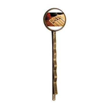Imagem de Old Poker Chip Foto Art Deco Presente Moda Retrô Metal Cabelos Grampo