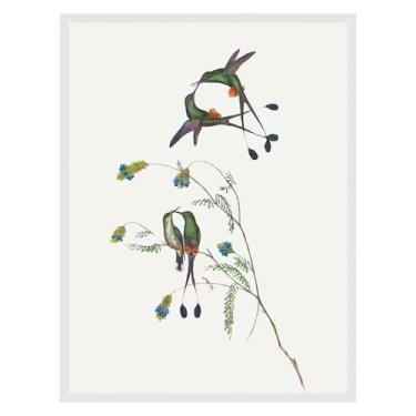 Imagem de Quadro Decorativo Pássaros I Branco E Colorido - Kapos