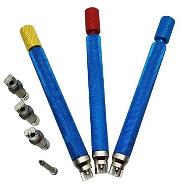 Imagem de MOOKEENONE Ferramenta de manutenção de relógio 6 em 1 removedor de agulhas de ponteiros de relógio para ferramentas de remoção de reparo de relojoeiro