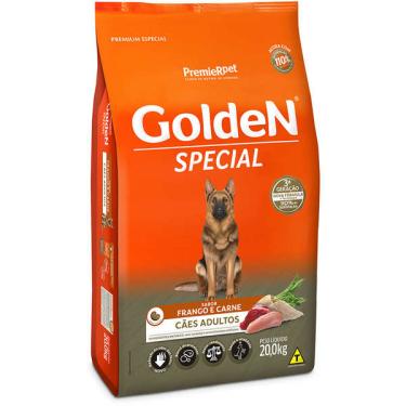 Imagem de Ração Seca PremieR Pet Golden Special Cães Adultos Frango e Carne - 20 Kg