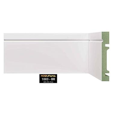 Imagem de Rodapé MDF 1002 Resistente a Umidade Moldufama 2,4 m - Branco