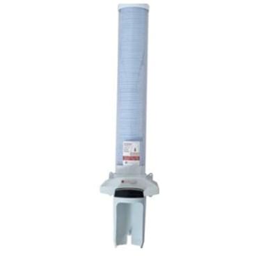 Imagem de Suporte Copo Agua Poupa Copos Branco Com Botao Trilha