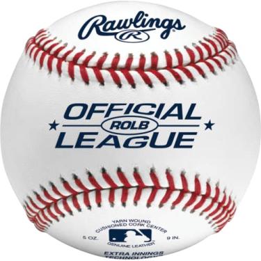 Imagem de Rawlings Bola de beisebol oficial da USSSA, 12 unidades, ROLB