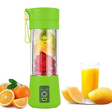 Imagem de Mini Liquidificador USB Com Bateria Recarregavel Portatil E Eletrico Verde