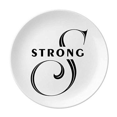 Imagem de Letter Expression Prato de pedra decorativo de porcelana Salver Prato de jantar