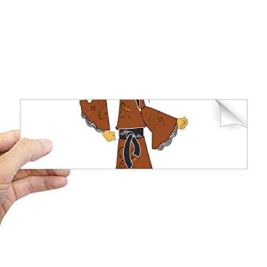 Imagem de DIYthinker Adesivo retangular de para-choque com estampa de sombras chinesas para notebook, janela