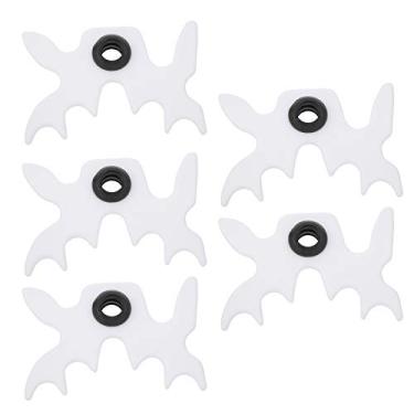 Imagem de Fockety Suporte para tacos de bilhar, suporte para vara de sinuca, 5 peças para tacos de sinuca, plástico para amantes de bilhar, amadores ao ar livre, casa