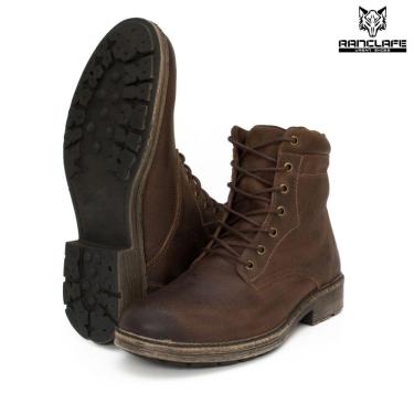 Imagem de Botina Bota Coturno Masculino Couro Lactego