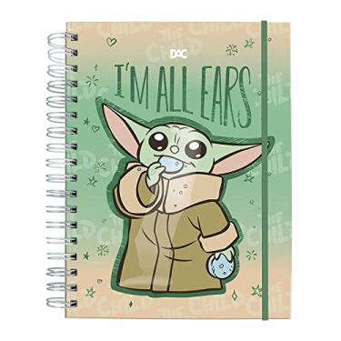 Imagem de Caderno Smart Colegial com 80 Folhas Reposicionáveis e 10 Divisórias - Baby Yoda