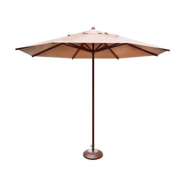 Imagem de Ombrelone Guarda Sol Piscina Casa Praia Base Marrom 240cm