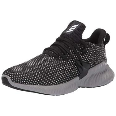 Imagem de adidas Alphabounce Instinct Tênis de corrida infantil, Preto/branco/cinza, 2.5 Little Kid