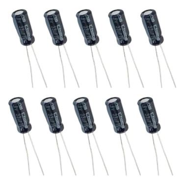 Imagem de Capacitor Eletrolítico 33uF 16V - Kit 10 Peças