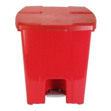 Imagem de Cesto Quadrado Lixeira De 30 Litros Da Jsn Vermelho