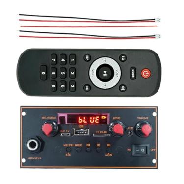 Imagem de Dynwave Placa decodificadora de áudio, placa decodificadora de música de carro MP3 para alto-falante, módulo de áudio de música, rádio Bluetooth USB AUX TF, Controlador Preto L