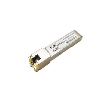 Imagem de Lemspum Transceptor SFP-T SFP para RJ45 10/100/1000Base-T SFP Cobre 100m RJ-45 Módulo de Fibra Óptica Amplamente Compatível Cisco GLC-T/SFP-GE-T/GLC-TA, Supermicro, TP-Link, Broadcom, Linksys, etc.
